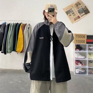 Áo khoác nam unisex cổ đứng vải dù 2 lớp phối màu độc lạ họa tiết in chữ đi mưa,cản gió,chống nắng