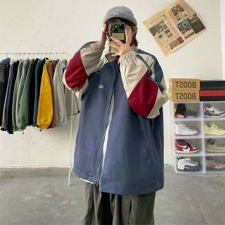 Áo khoác nam unisex cổ đứng vải dù 2 lớp phối màu độc lạ họa tiết in chữ đi mưa,cản gió,chống nắng