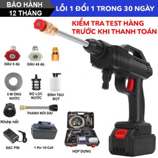 MÁY RỬA XE DÙNG PIN - PIN 10 CELL DÙNG 40P