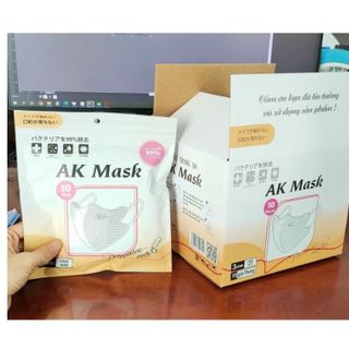 Thùng 100 chiếc Khẩu trang 5D AK Mask 10 túi kháng khuẩn 10 chiếc/túi - Chọn màu tùy ý