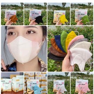 Thùng 100 chiếc Khẩu trang 5D AK Mask 10 túi kháng khuẩn 10 chiếc/túi - Chọn màu tùy ý