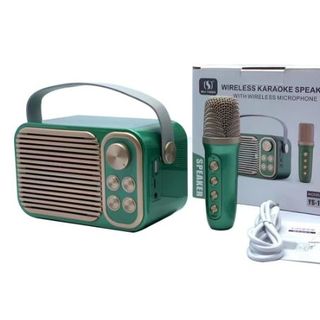 Loa Karaoke Bluetooth Mini YS104 Kèm 1 Micro Không Dây Công Suất 5W Âm Thanh Siêu Hay, Thiết Kế Cực Đẹp, Dễ Sử Dụng
