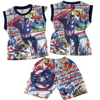 [8-40Kg] Bộ đồ bé trai quần đùi in hình 3D HOT TREND - ms08