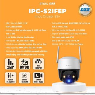 Camera WIFI 2MP iMOU Cruiser SE+ IPC-S21FEP