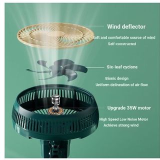 Quạt Điện Rơm Làm Mát Để Bàn Kích Thước Nhỏ 4.3