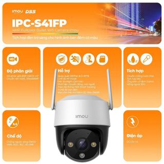 Camera WIFI ngoài trời IMOU IPC-S41FP 4MP