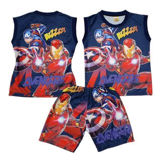 [8-40Kg] Bộ đồ bé trai quần đùi in hình 3D HOT TREND - ms03