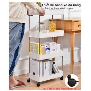 Kệ đựng đồ đa năng 4 tầng, Kệ spa 4 tầng có bánh xe đẩy chuyên dụng cho spa, phòng tắm, bếp chất liệu inox - kệ nhà tắm