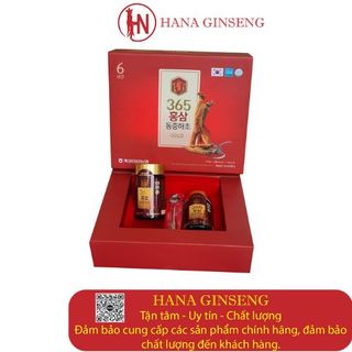 Cao hồng sâm đông trùng hạ thảo 365 Gold Hàn Quốc hộp 6 lọ - thùng 10 hộp