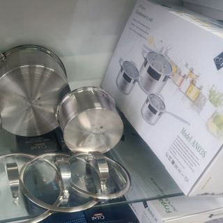 Bộ nồi inox Arber AN03S 3 món hàng chính hãng