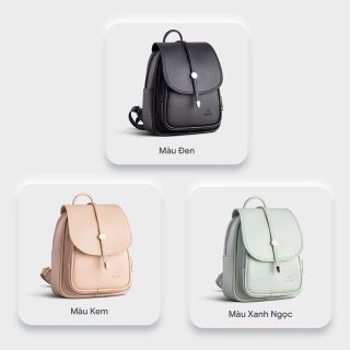 Balo nữ mini nắp gập viền chỉ nổi Yụumy Seasand YBA48 nhiều màu