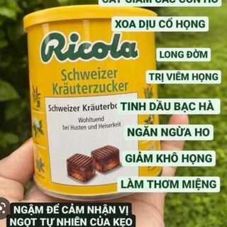 Kẹo ngậm trị ho thảo dược Ricola - Đức chính hãng