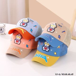 Mũ lưỡi trai cho trẻ em. Mũ lưỡi trai bé trai hình siêu nhân S3-6y M168.48