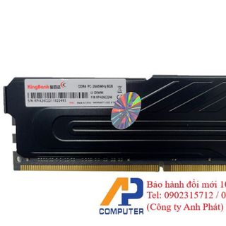 Ram Máy tính KINGBANK DDR4/2666Mhz 8GB (Tản nhiệt) -Chính hãng New 100%
