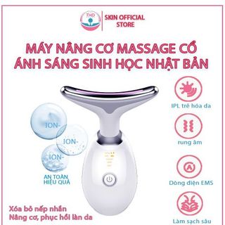 Máy massage nâng cơ mặt xoá nếp nhăn trẻ hoá da 3 chế độ ánh sáng sinh học bảo hành 6 tháng