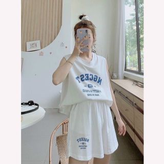 Set Bộ ba lỗ nữ thể thao gồm áo tanktop thun cotton xịn kèm quần đùi nữ thể thao cá tính ullzang mặc giá sỉ