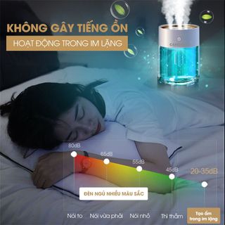 Máy phun sương, máy phun sương kèm đèn ngủ Cwell dung tích 2L