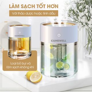 Máy phun sương, máy phun sương kèm đèn ngủ Cwell dung tích 2L