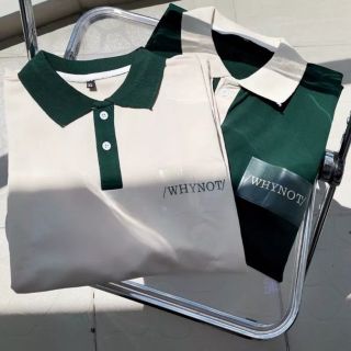 áo polo unisex in chữ Why Not