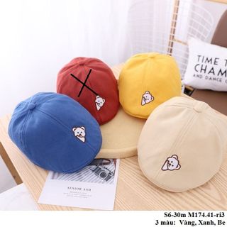 Mũ nồi trẻ em/ Mũ nồi cho bé hình gấu dễ thương S6-30m M174.41-ri3