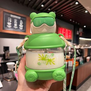 Bình nước Gấu Ú Vũ Trụ Sticker cực Cool 900ml