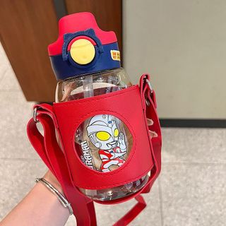 Bình Nước ANT-MAN Mix Phụ kiênn túi đeo cực cute 600ml