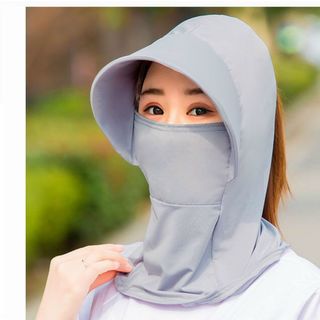 Mũ chống nắng kèm khẩu trang chống tia cực tím vải thun lạnh cao cấp, nón chống nắng ninja giá sỉ