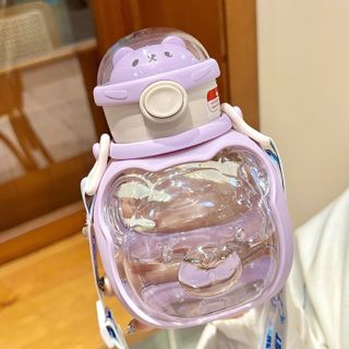Bình nước giữ nhiệt Gấu vũ trụ 3 chiều Cực yêu 860ml