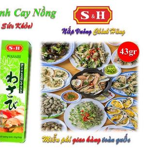 Mù Tạt Xanh Cay Nồng (S&H) - Combo 20 tuýp/hộp giá sỉ