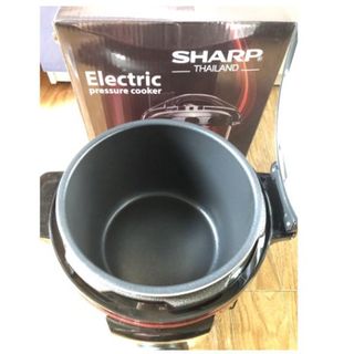 Nồi áp suất, Nồi áp suất điện đa năng Sharp 6L, Xuất xứ Thái Lan, Bảo hành 12 tháng, An toàn tuyệt đối, Ninh kỹ và nhanh