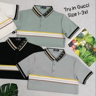 Áo Thun Nam Cao Cấp , Cổ Trụ ( Tròn ) Phối Sọc Và In Phản Quang - Mẫu Mới Hiện Nay .