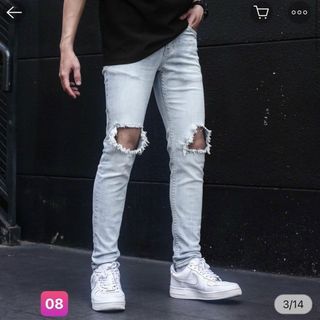 QUẦN JEAN NAM DÀI BASIC 01