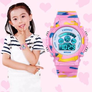 (Chuyên Sỉ) ĐỒNG HỒ THỂ THAO COOLBOSS TRẺ EM - ĐỒNG HỒ BÉ TRAI BÉ GÁI COOBOS 0119 ĐÈN LED 7 MÀU