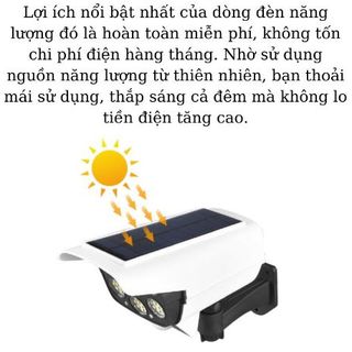 Đèn Năng Lượng Mặt Trời Hình Camera 3 Chế Độ Cảm Biến Chuyển Động Siêu Sáng,Dễ Lắp Đặt