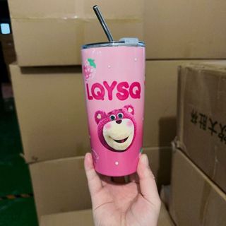 Ly Giữ Nhiệt Gấu Dâu 600ml