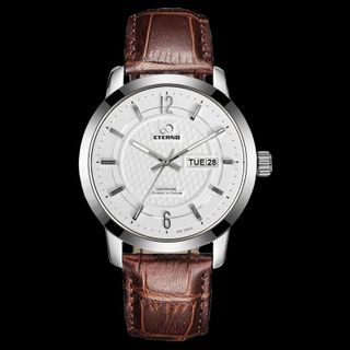 Đồng Hồ Nam - Thương Hiệu ETERNO EM2002L DA NÂU TRẮNG