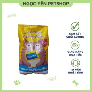 Cát vệ sinh cho mèo giá rẻ Hoàng Đình mùi Lavender 5kg giá sỉ