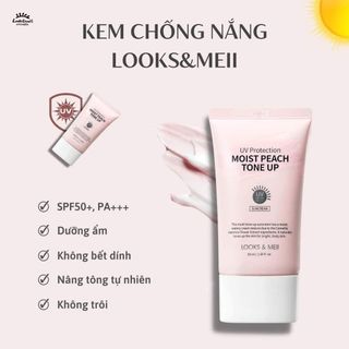 Kem chống nắng nâng tone trắng hồng LOOKS&MEII 50ml