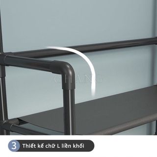 Kệ Để Giày Dép Đa Năng 4 Tầng 5 Tầng Thông Minh Có Móc Treo Quần Áo Và Đồ Dùng Tiện Lợi , gia dụng decor thông minh