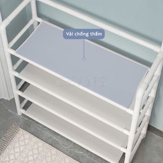Kệ Để Giày Dép Đa Năng 4 Tầng 5 Tầng Thông Minh Có Móc Treo Quần Áo Và Đồ Dùng Tiện Lợi , gia dụng decor thông minh
