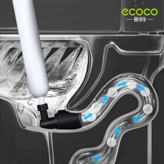 Súng thông tắc bồn cầu ECOCO thời thượng áp lực nén tới 8kg, máy giảm cân thông cống, bồn rửa mặt, rửa chén, máy thụt vệ