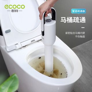 Súng thông tắc bồn cầu ECOCO thời thượng áp lực nén tới 8kg, máy giảm cân thông cống, bồn rửa mặt, rửa chén, máy thụt vệ