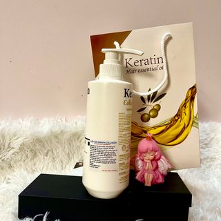 Dầu Gội Cặp Collagen Keratin 1000ml, Bộ Đôi Gội-Xả Ngăn Ngừa Gàu Ngứa - Phục Hồi Tóc Khô Xơ Hư Tổn Nặng