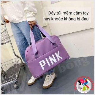 (HÀNG ĐẸP) Túi xách Pink gấp gọn nhiều màu, chống thấm nước giá sỉ