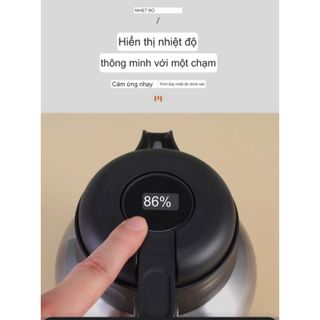 PHÍCH cảm biến nhiệt giữ ấm 24h QUAI GỖ,đồ gia dụng thông minh, tiện ích