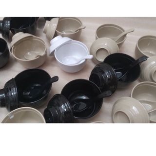 Chén đựng súp Miso kiểu Japan có nắp đậy đậy nhựa Melamine Melamine superware thái lan-250ml ,đồ gia dụng thông minh, ti