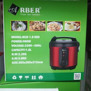 NỒI CƠM ĐIỆN CAO CẤP ARBER NCD1.8LRED BẢO HÀNH 12 THÁNG ĐỔI MỚI TRONG 7 NGÀY
