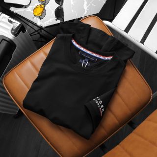 Áo thun cotton nam, áo thun nam cao cấp, chất 100% COTTON chính phẩm co giản 4 chiều xịn sò dày dặn mịn mát mặc thấm hút mồ hôi cực tốt, logo thêu - size từ 53kg - 87kg