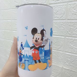 Ly giữ nhiệt hoạ tiết chuột mickey,dung tích 600ml,tặng kèm ống hút inox+ cọ vệ sinh ống hut+ túi đựng ly