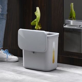 Thùng rác treo tủ bếp, treo tường 7L 9L 12L nắp đậy thông thái đậy kín bằng nhựa PP cao cấp